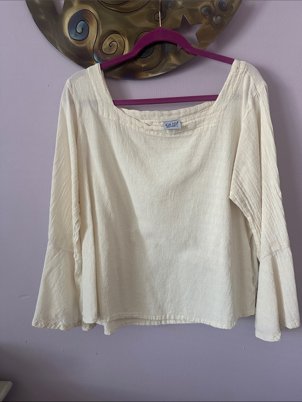 Cream Boho So Gauze Blouse